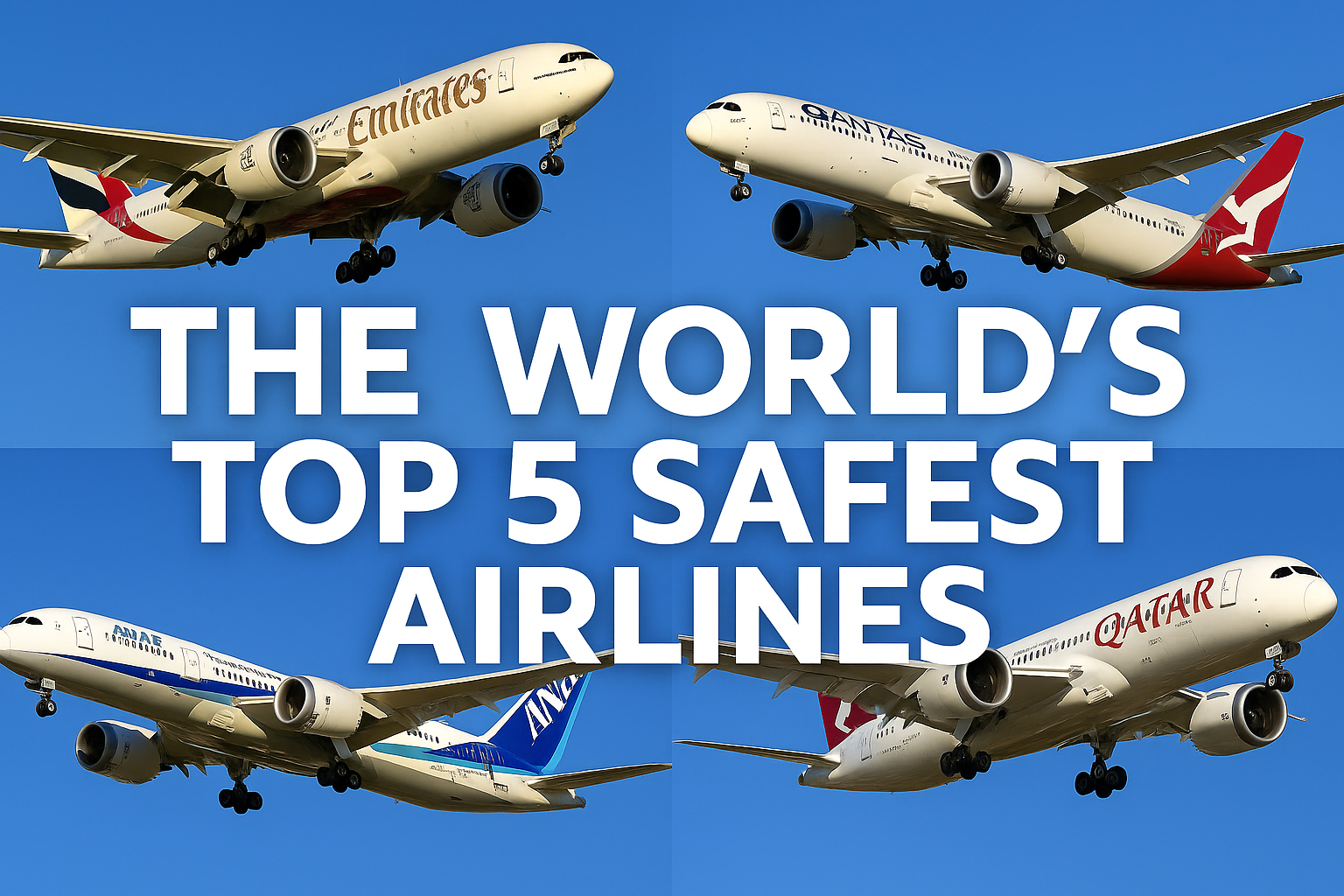 Top 5 Safest Airlines in the World – 2025