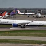 British Airways Airbus A350-1000 G‑XWBE at Heathrow Airport